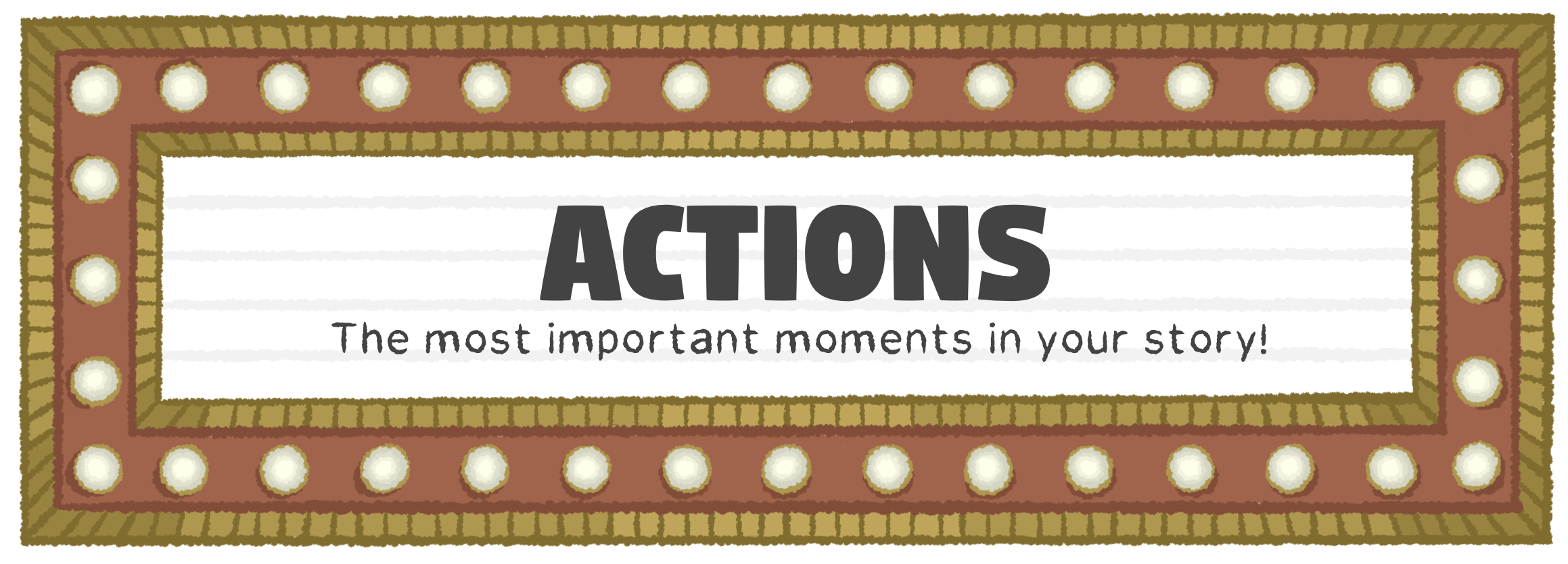 Actions & Beats: The most important moments in your story!